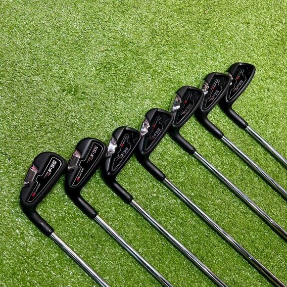 Heater F-35 Iron Set 4-PW LEFT Handed Steel Shaft Reg Flex Brand NEW! - Picture 2 of 15